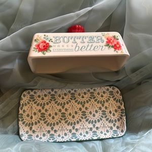 The pioneer woman butter dish